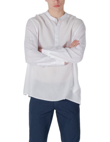 Antony Morato Chemise homme blanche col Mao