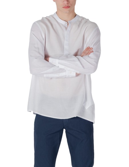 Antony Morato Chemise homme blanche col Mao