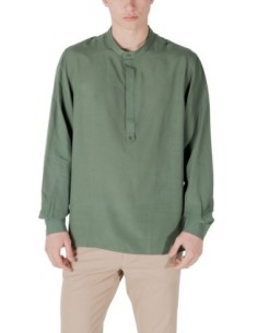 Antony Morato Chemise homme verte col Mao