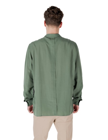 Antony Morato Chemise homme verte col Mao