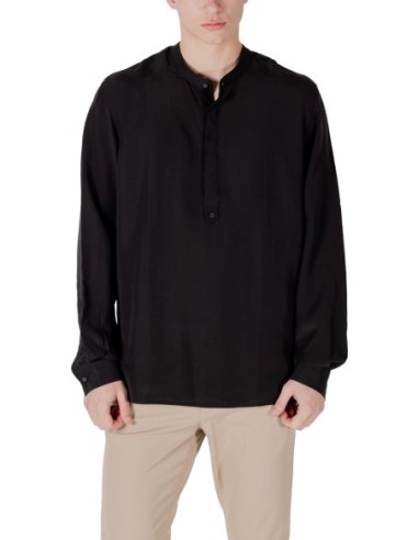 Antony Morato Chemise homme noire col Mao