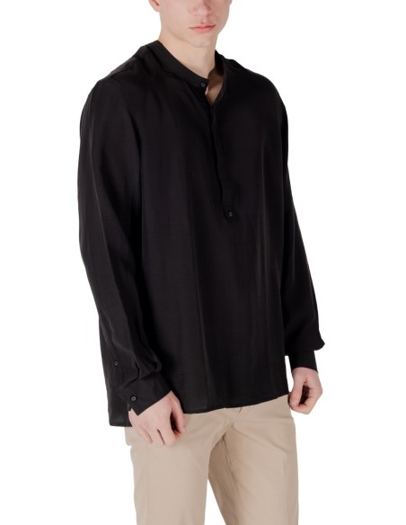 Antony Morato Chemise homme noire col Mao