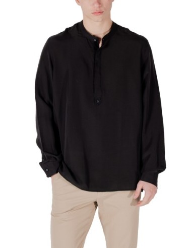 Antony Morato Chemise homme noire col Mao
