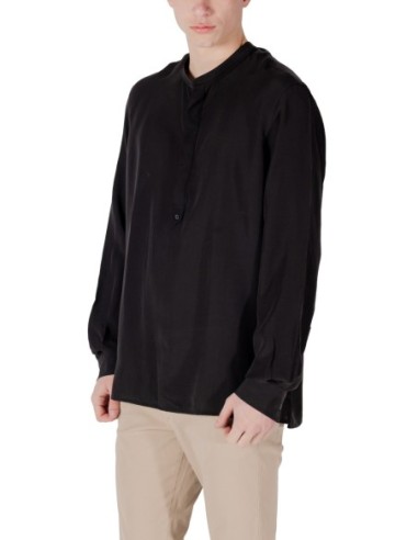 Antony Morato Chemise homme noire col Mao