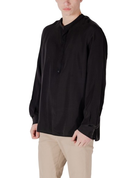 Antony Morato Chemise homme noire col Mao