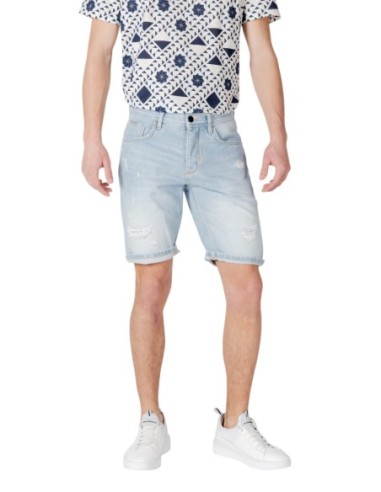 Antony Morato Bermuda homme bleu coton