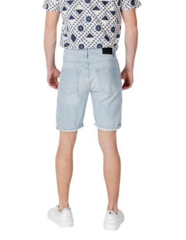 Antony Morato Bermuda homme bleu coton