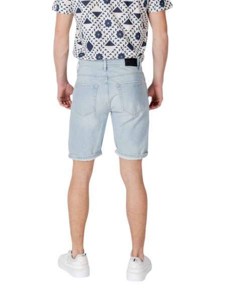 Antony Morato Bermuda homme bleu coton