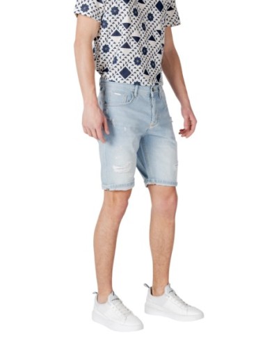 Antony Morato Bermuda homme bleu coton