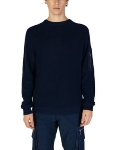 Antony Morato Pull homme bleu coton viscose