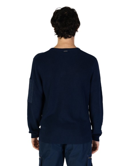 Antony Morato Pull homme bleu coton viscose