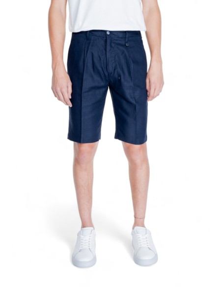 Antony Morato Bermuda homme bleu lin