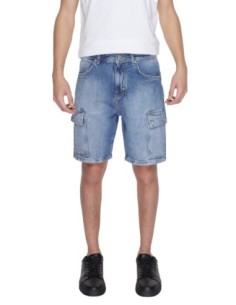Antony Morato Bermuda homme bleu effet usé