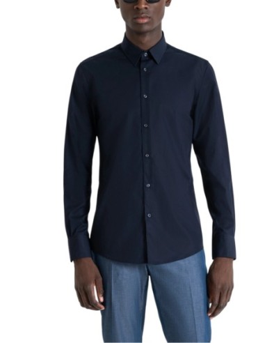 Antony Morato Chemise homme bleue coton