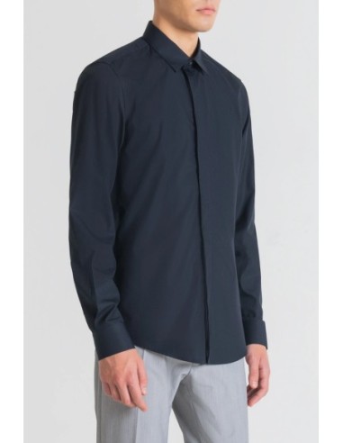 Antony Morato Chemise homme bleue monochrome