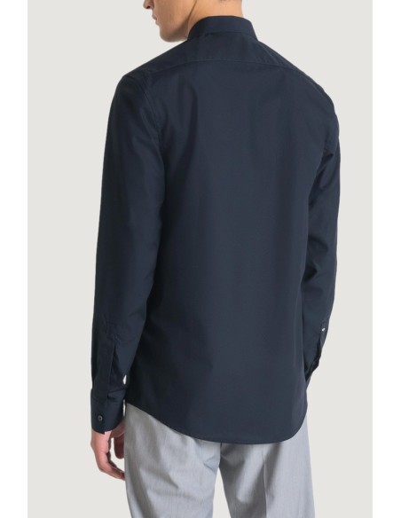 Antony Morato Chemise homme bleue monochrome