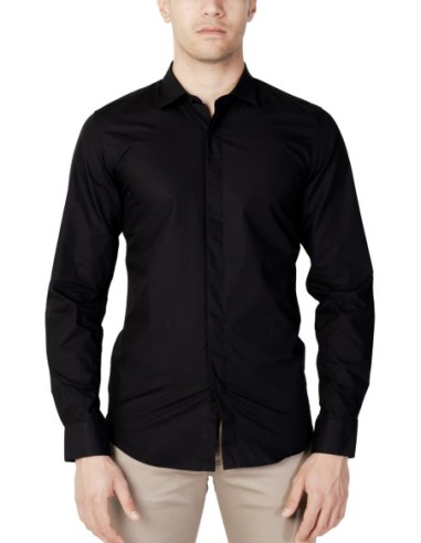 Antony Morato Chemise homme noire monochrome