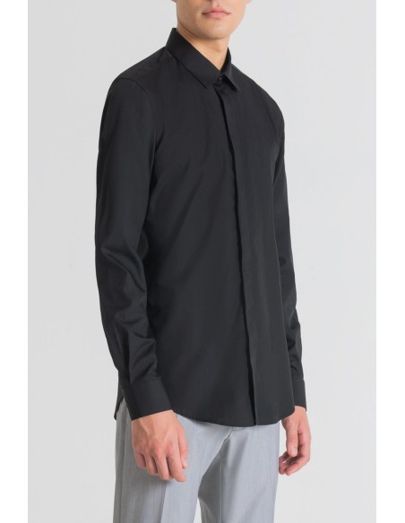Antony Morato Chemise homme noire monochrome