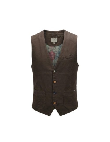 Gianni Lupo Gilet homme marron