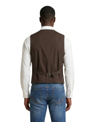Gianni Lupo Gilet homme marron