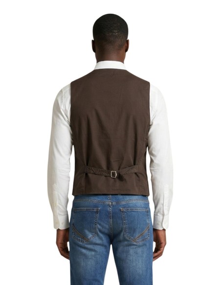 Gianni Lupo Gilet homme marron