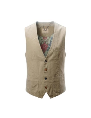 Gianni Lupo Gilet homme beige