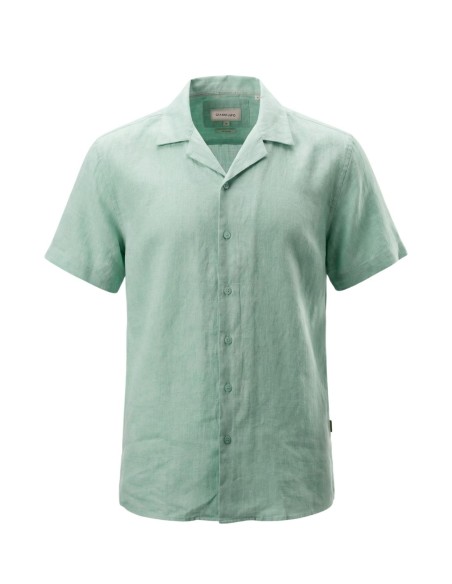 Gianni Lupo Chemise homme verte lin
