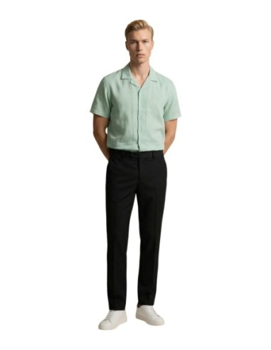 Gianni Lupo Chemise homme verte lin