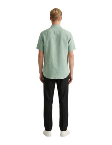 Gianni Lupo Chemise homme verte lin