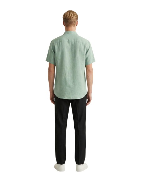 Gianni Lupo Chemise homme verte lin