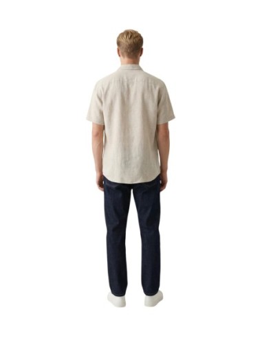 Gianni Lupo Chemise homme beige lin