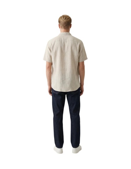 Gianni Lupo Chemise homme beige lin