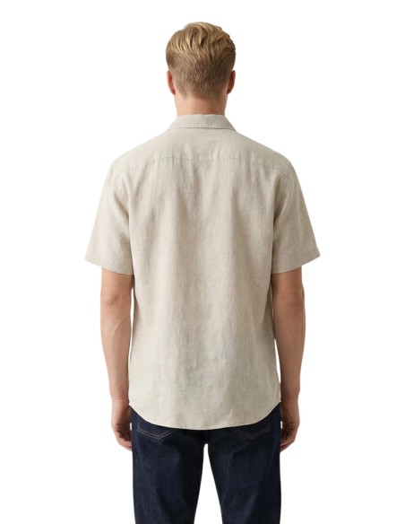 Gianni Lupo Chemise homme beige lin
