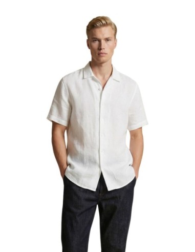 Gianni Lupo Chemise homme blanche lin