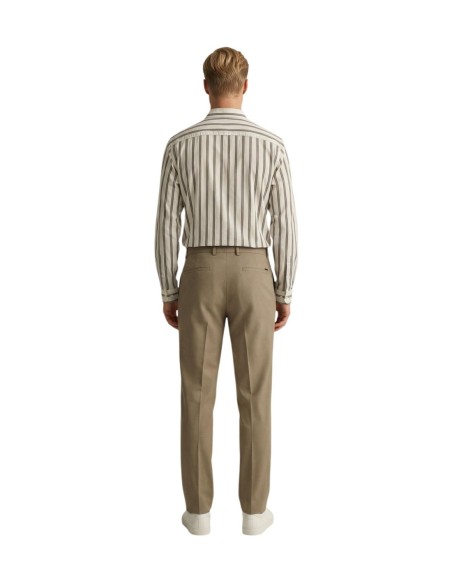 Gianni Lupo Pantalon homme beige stretch