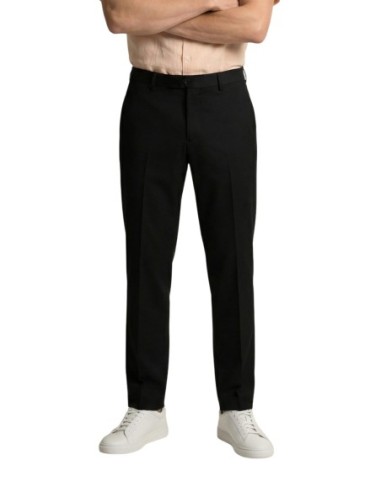Gianni Lupo Pantalon homme noir stretch