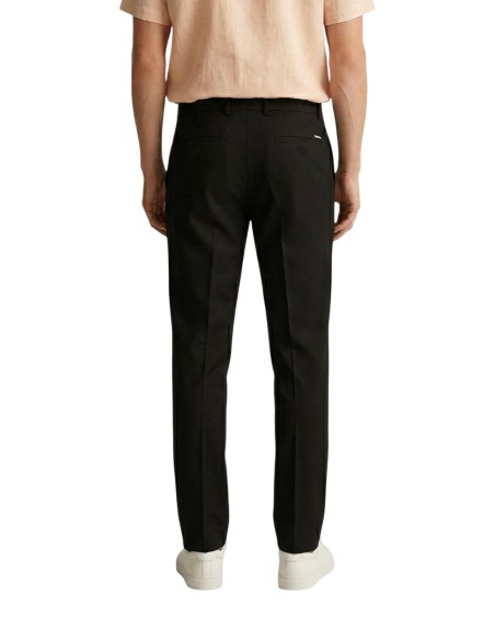 Gianni Lupo Pantalon homme noir stretch