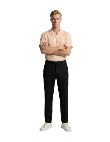 Gianni Lupo Pantalon homme noir stretch