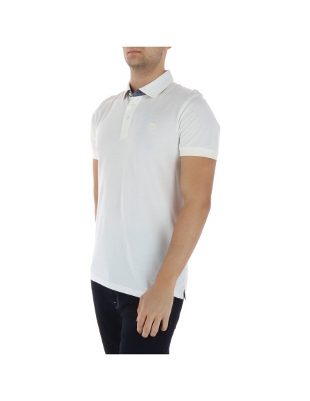 Timberland Polo homme blanc coton