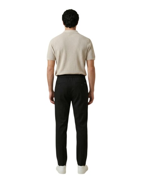 Gianni Lupo Pantalon homme noir à lacets