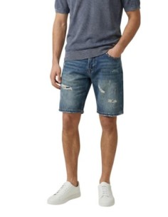 Gianni Lupo Bermuda homme bleu effet usé