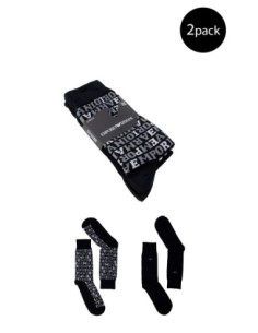 chaussettes homme noires Armani – confort premium stretch