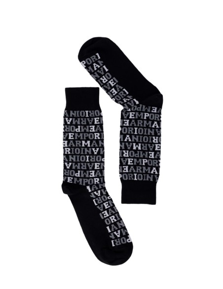 chaussettes homme noires Armani – confort premium stretch