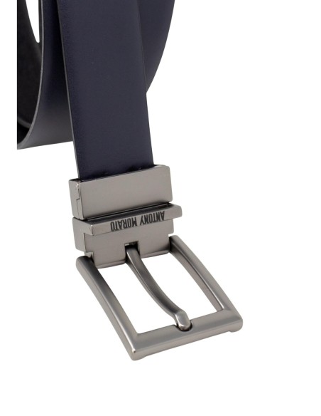 Antony Morato Ceinture homme noire cuir