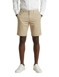 Jeckerson Bermuda homme beige coton