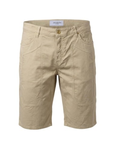 Jeckerson Bermuda homme beige coton