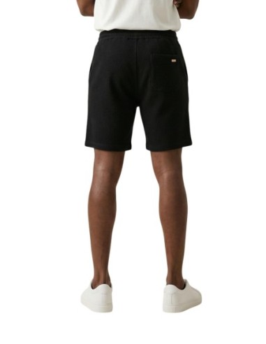 Gianni Lupo Bermuda homme noir coton