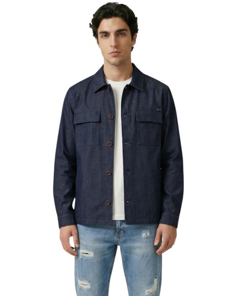 Gianni Lupo Chemise homme bleue lyocell