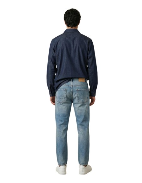 Gianni Lupo Chemise homme bleue lyocell