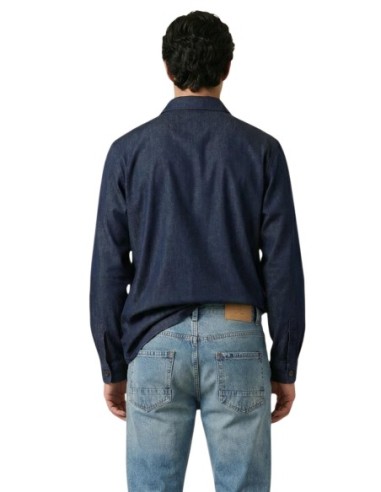 Gianni Lupo Chemise homme bleue lyocell
